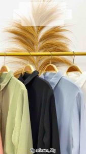 KEMEJA CRINKLE LENGAN PANJANG WANITA / KEMEJA POLOS CRINKLE