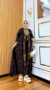 Gamis Jumbo Busui Renda Sultan Bahan Rayon Tebal