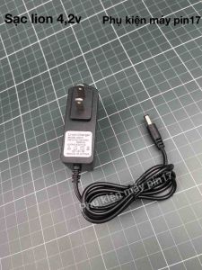 Sạc pin 1s 42v có đèn báo đầy giắc sạc Dc chuyên sạc pin 37-42v