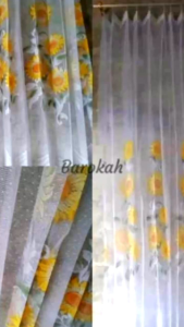 vitrase warna motif matahari/tulip vitrase tiray tirai
