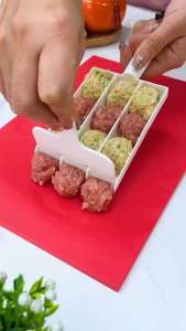 MJ88 Alat Cetak Bakso Model 3 Baris Anti Lengket /Sendok Bakso Cetakan Pembuat Baso /3In 1 Alat Pembuat bakso Bakwan /Cetakan Sendok Meat Tools /Alat Pembuat Pentol Baso Sendok Bakso Pembuat Bakwan Meatball Maker 3 In 1 /Alat Cetakan Bakso Super Murah