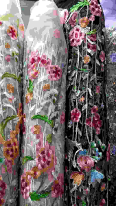 kain/bahan tile garden/kain kebaya