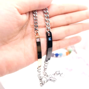 GELANG TITANIUM ANTI KARAT - G3 BLACK ROSE