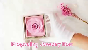PROMISE RING BOX - HIDDEN JEWELRY / BOX CINCIN NIKAH LAMARAN / TEMPAT CINCIN NIKAH LAMARAN / KOTAK CINCIN MAWAR DIPUTAR/ HADIAH PASANGAN / BOX KALUNG GELANG / KOTAK KALUNG / TEMPAT CINCIN / TEMPAT KALUNG / KADO PASANGAN / KOTAK CINCIN BUNGA MAWAR DIPUTAR