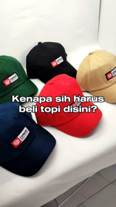 SAZ. Topi Baseball Original Pria Wanita Dewasa Topi Bisbol Distro Bordir Aplikasi Merah