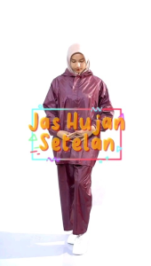 RAINCOATJASHUJAN SETELAN Pria&Wanita Bahan Parasut Impor Berkualitas Dan Murah