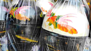 SANGKAR BURUNG BARONG KUALITAS SUPER WARNA PUTIH  -  PUSAT KANDANG TERMURAH CIANJUR