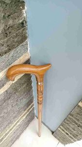 Tongkat jalan kayu kelor Jawa model timur tengah profil D42