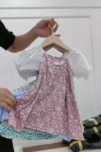 2-6yrs Baby Girl’s Fashion Floral Cutie Dress 2~6岁女小童秋季连衣裙新款女宝宝洋气碎花裙