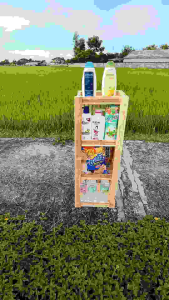 ชั้นวางของ 4ชั้น ไม่เข้ามุม จัดระเบียบบ้าน ชั้นวางสินค้า ชั้นวางต้นไม้