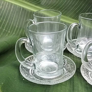Cangkir Set 12pcs/Cangkir Kopi Bahan Kaca Tebal