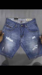 KING MAN 86 Celana Pendek Pria Jeans Sobek Terbaru Tidak Melar