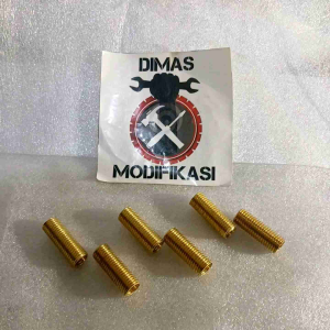 Sok Drat M8/12 Drat Dalam 12 Luar 14 Panjang 28 CM Sok Drat Bos