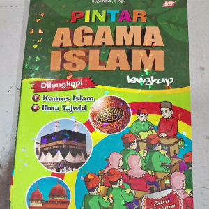 Pintar Agama Islam lengkap plus kamus islam dan ilmu tajwid bergambar full color