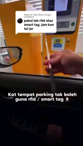 Skyblue 65CM TNG Extender Stick Card Holder With Car Pass Touch Card Holder And Go For Toll Kereta