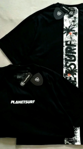 Kaos Planet Surf Hitam Jet Black 0193 T-shirt Distro Surfing Lengan Pendek Oblong Motif Baru Viral