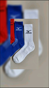 Mizuno New Product ถุงเท้ากีฬา ถุงเท้าข้อกลาง (ครึ่งแข้ง)