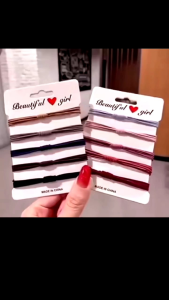 5pcs Ikat Rambut 3 Lapis B65 Karet Kunciran Rambut 3 Lapis