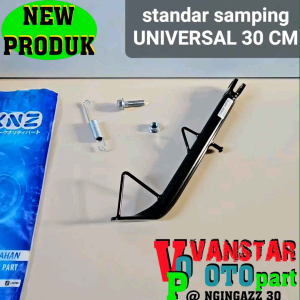 Standar Samping Universal Panjang 30 cm Warna Hitam