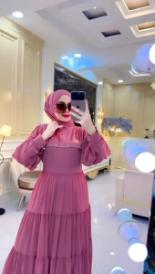 REALPICT COD DRESS SANIA FREE FASMINA: GAMIS PESTA PREMIUM