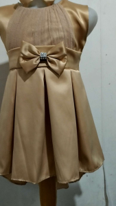 Gaun anak perempuan model pinguin bahan full velvet usia 2-5 tahun