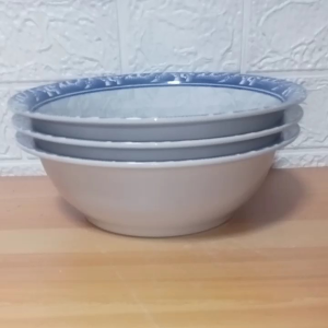 SET FOR 3 PIECES ORIENTAL BLUES TANGO SERVING BOWL / SERVING SOUP BOWL / SERVING SALAD BOWL / SIZE 9 INCHES / GOOD FOR 3-5 PAX