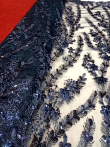 Bahan Kain Tille & Akar Payet Spaengel Bordir TEBAL