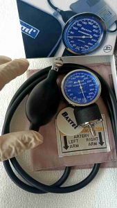Baxtel Aneroid Sphygmomanometer With RoyalBlue Deluxe Stethoscope Set