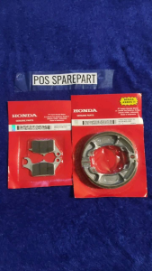 KAMPAS REM SET DEPAN BELAKANG HONDA BEAT KARBU BEAT FI VARIO 110 CBS VARIO 125 SPACY SCOOPY KARBU ESP GENIO BEAT NEW ESP BEAT STREET KODE KVB & KZL