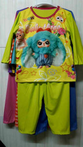 12_16kg 5 Bộ quần áo trẻ em tay dài ngủ. sỉ 0x 1x