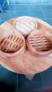 Langseng - langseng bambu - alat kukusan dimsum - klakat langseng susun 2