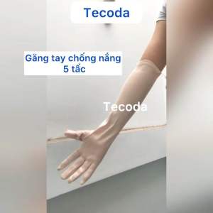 Găng tay nữ chống nắng liền bàn 5 tấc cotton co giãn mềm mát bao tay chống tia uv bít ngón