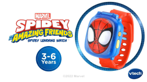 VTech Spidey and His Amazing Friends Spidey Learning Watch Red