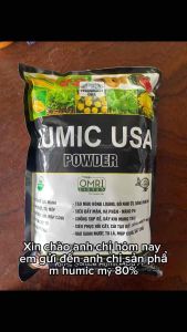 Phân bón humic USA 1kg nhập khẩu Mỹ- Kích Thích Ra Rễ ra rễ cực mạnh Phân Hữu CơPhục Hồi Cây  Túi 1Kg