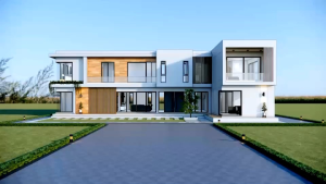 แบบบ้านโมเดิร์นกล่อง 2 ชั้น