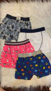 Chip set 4 cái bé trai cotton mềm cho bé 9-10 tuổi (14-16kg) nhiều mẫu ngẫu nhiên dễ thương