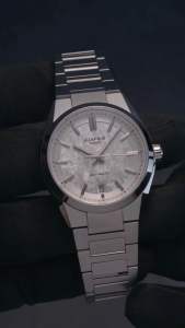 [Original] EFK-100D-7A Casio Forged Carbon Automatic Sapphire Mens Watch with White forged Carbon Dial and 100m Water Resistant Silver Stainless Steel | Official Warranty