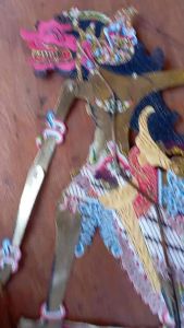 Wayang Kulit Asli Buto Cakil Emas Brom Alusan Ukuran Standar Dalang