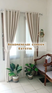 Gorden blackout polos 100 x 250cm Tinggi 2.5 meter  Hordeng Minimalis