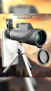 Teropong Jauh Smartphone Monokuler 40 x 60 Magnification Zoom Teleskop Waterproof KL1040-VCOMOR1OBK