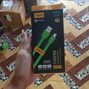 Kabel Data REXI KF01-C Nano Ceramic Fast Charging 2.4A⚡