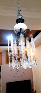 lampu hias ruang tamu minimalis kristal akrilik