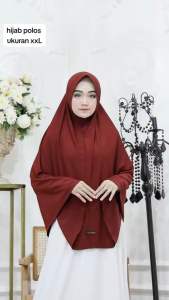 Hijab Syar’i Polos Ukuran Super Jumbo XXXL Jersey Terlaris