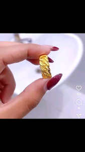 Cincin Rantai Motif ukir Anti Karat tidak luntur cantik elegan