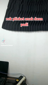 rok plisket anak daun padi 2 thn 4thn 5 thn 8thn rok anak plisket motif khaenze