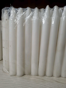 Lilin Putih Pack Isi 100 Pcs Lilin lampu/Lilin Murah/Candle/Jumbo/Besar/Grosir Panjang 18 Cm  D-2 Cm (T10-100 Pcs)