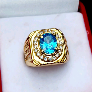 CINCIN BATU BLUE TOPAS HIGH QUALITY