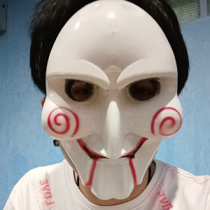 🗿หน้ากากตัวตลก Saw หน้ากากฮาโลวีน หน้ากากนักฆ่า iallshop