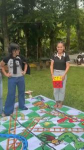 Human-Sized Snakes and Ladders Outdoor Game Big Inflatable Dice – Fun Family Play + Rental Business Starter Kit