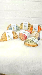 Souvenir Nikahan 20 Pcs: Dompet Nikahan Riques & Kartu Ucapan Lebaran
